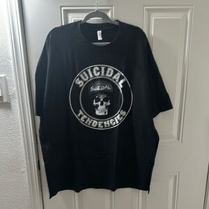 Alstyle Black Short Sleeve Tee with Striking Graphic